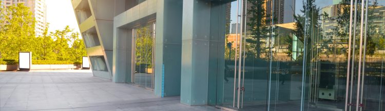 exterior of modern buildings